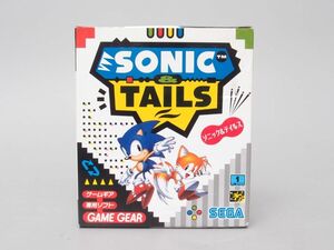 GAME GEAR Game Gear soft [ Sonic & tail s] box manual attaching . operation not yet verification 