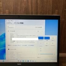 MY5T-84 激安 OS Windows11Pro試作 ノートPC NEC LAVIE NS300/N Core i3 8145U メモリ4GB HDD320GB カメラ Bluetooth 現状品_画像3