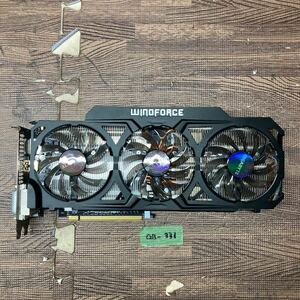 GK 激安 GB-331 グラフィックボード GIGABYTE GV-N770OC-4GD WINDFORCE NVIDIA GTX 770 GDDR5 4GB 認識.画像出力のみ確認 中古品 同梱可能