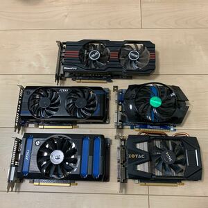 グラフィックボードセット ジャンク品 GTX660.650Ti.570.560 Radeon HD7850