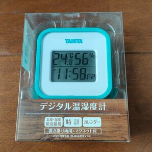 【新品未使用品】タニタデジタル温湿度計TT-588-BL ブルー 湿度計 温度計