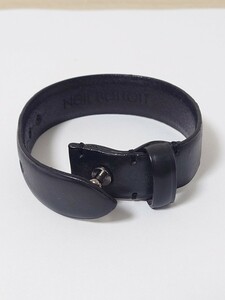 [ secondhand goods ]Neil Barrett ( Neil Barrett ) men's bracele accessory black black leather present condition goods 