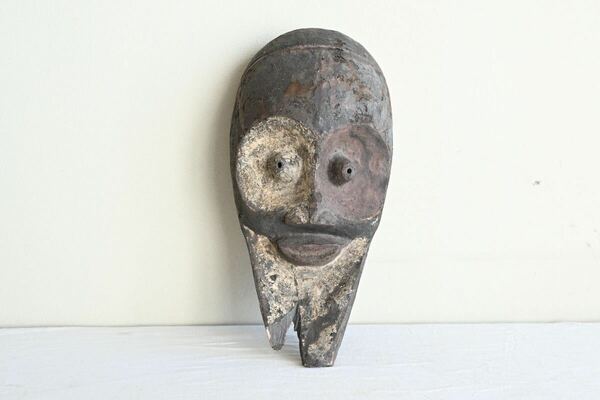 【古美術】コンゴ族 仮面 バコンゴ族 アフリカ美術 プリミティブアート 宗教儀式 民族仮面 彫刻 オブジェ 彫刻アート 文化財 希少品 