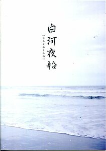 白河夜船 非売品プレス★安藤サクラ 谷村美月 井浦新 高橋義明 若木信吾★映画 試写会用 パンフレット★aoaoya