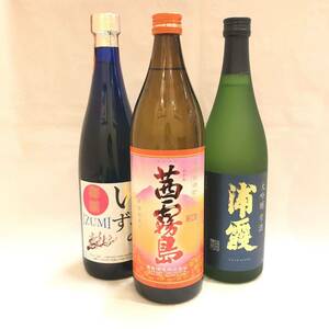 ◯【未開栓】☆ 茜霧島 浦霞 いずみ 3本セット ☆ 本格焼酎／大吟醸／雫酒／日本酒／梅酒／IZUMI／URAKASUMI