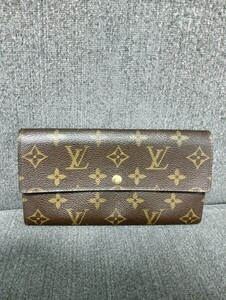 LOUIS VUITTON ルイ ヴィトン LV 長財布 モノグラム 財布 ブラウン レディース ブランド 小物 1円〜 Wallet