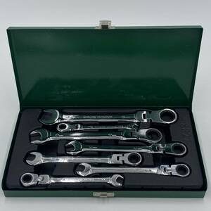  with translation yawing Gear Wrench set combination type 8mm.10mm.12mm.13mm.14mm.17mm.19mm/7pcs set special case attaching 