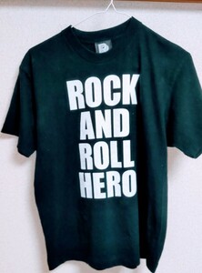 桑田佳祐 ROCK AND ROLL HERO KUWATA KEISUKE DOME TOUR 2002 スタッフ限定Tシャツ 黒　ロック・アンド・ロール・ヒーロー