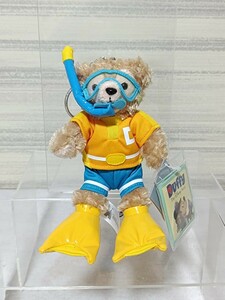  Hong Kong Disney Duffy soft toy key holder diving snorkel fins shuno-ke ring key chain Disney