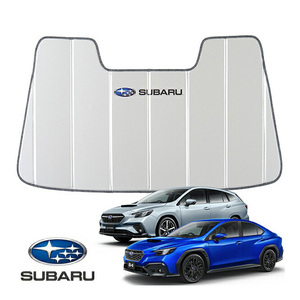 USスバル純正 専用設計 SUBARUロゴ入 サンシェード 吸盤不要 折りたたみ式 ケース付 WRX S4 VBH / レヴォーグ VN系 カバークラフト製