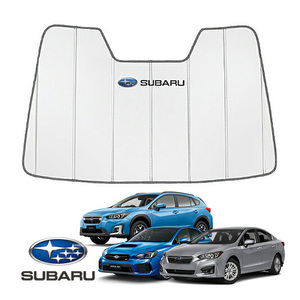 USスバル純正 専用設計 SUBARUロゴ入 サンシェード 吸盤不要 折りたたみ式 ケース付 WRX|クロストレック|XV|レヴォーグ|カバークラフト