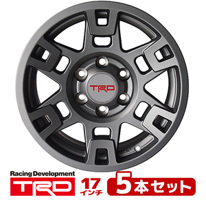 USトヨタ純正 TRD 17インチ ホイール グロスグレー ガンメタ 5本SET JWL刻印 FJクルーザー ランクルプラド150系 ハイラックスサーフ210系