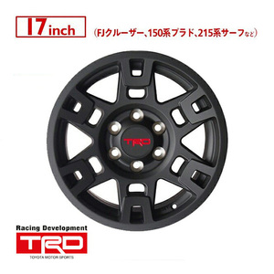 USトヨタ純正 TRD 17インチ ホイール マットブラック 4本SET JWL刻印あり FJクルーザー ランクル プラド 150系 ハイラックスサーフ 210系