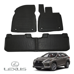 UKレクサス純正 RX200t/RX300/RX450h/RX450hL 20系 LEXUS RXロゴ入 ラバーマット ラバーフロアマット 前後セット 右ハンドル車用