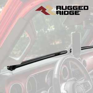 Rugged Ridge 正規品 ダッシュバー 13551.36 スチールバー 電話ホルダー 携帯電話マウント ジープ JLラングラー JTグラディエーター