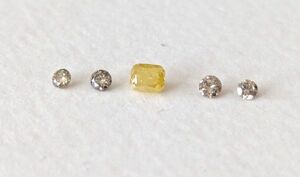 天然石　ダイヤモンド　イエロー　ブラウン　ルースセット　宝石
