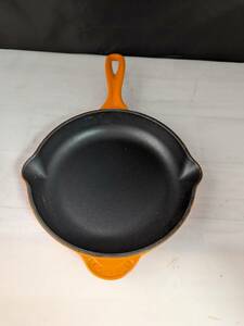 LE CREUSET ルクルーゼ スキレット 内径20cm フライパン フランス オレンジ 調理器具