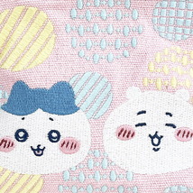 ちいかわ ちいかわ＆ハチワレ 畳刺繍がま口ミニポーチ (ピンク) 小物入れ_画像2