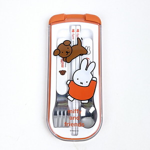 ミッフィー miffy トリオセット(スプーン・フォーク・箸) miffy and friends ランチ 日本製