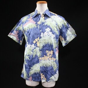 ハワイ製 TORI RICHARD トリリチャード コットンアロハシャツ S