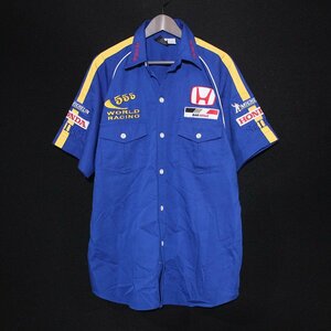 HONDA ホンダ 555 WORLD RACING TEAM F1 ワールドレーシングチーム BAR HONDA 半袖シャツ