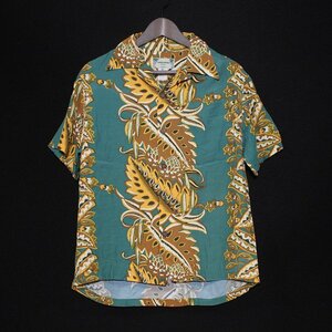  Hawaii made KAMEHAMEHA turtle is me is rayon aloha shirt S