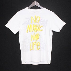 stussy ステューシー NO MUSIC NO LIFE タワレコ 裏面透かし Tシャツ S