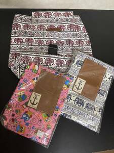 [ free shipping ][ unused goods ] Thai image pattern .... pattern rucksack tote bag 3 point set sale pink 