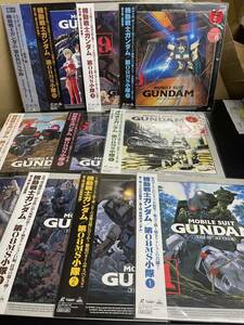 [ free shipping ] laser disk LD Mobile Suit Gundam no. 08MS small .11 point set VOL.1~10+ last * resort with belt GUNDAM anime obi attaching 
