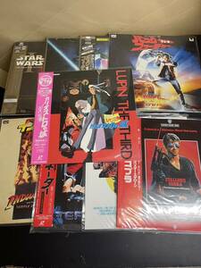 [ free shipping ] laser disk LD famous movie 9 point set sale Lupin III / back tu The Future / Star Wars / Terminator etc. 