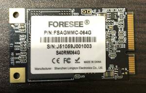 FORESEE 64GB MSATA SSD secondhand goods 