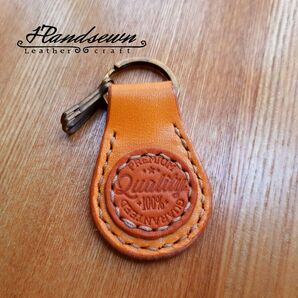キーホルダー キーリング レザー