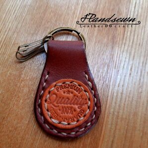 キーホルダー キーリング レザー