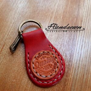 キーホルダー キーリング レザー 本革