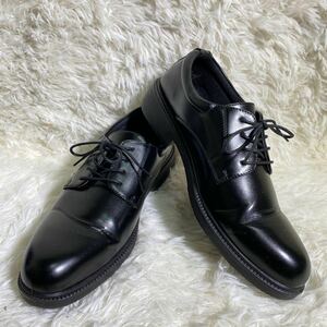 美品/ウィルソン Wilson 27cm ビジネスシューズ ストレートチップ 黒 ブラック 快適歩行 紳士靴 メンズ AIR WALKING
