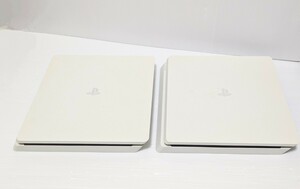 ★SONY PS4 2台セット CUH-2200A CUH-2100A グレイシャーホワイト　本体　500GB 動作品 　 PlayStation4 プレステ4 ソニー★