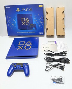 ★SONY PS4 本体 CUH-2100A BZN ブルー【500GB】Days of play Limited　Edition FW11.50　動作良好　プレイステーション4 PlayStation4