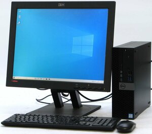 DELL Optiplex 5050-7700SF ■ 20インチ 液晶セット ■ i7-7700/16GB/DVDマルチ/HDMI/DisplayPort/第7世代/Windows10 デスクトップ