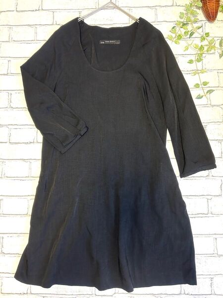 【美品】ZARA レディースチュニック ミニワンピース Mサイズ
