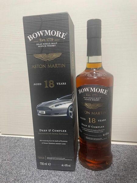 【送料無料】BOWMORE ボウモア18年　アストンマーチン　箱付き1本