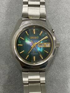 ORIENT オリエント クロノエース H429-28270 自動巻き メンズ腕時計 グリーングラデーション シェル？ カットガラス 27石 デイデイト