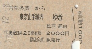 P426.常磐線　常陸多賀から東京山手線内ゆき　松戸経由　#.12.8