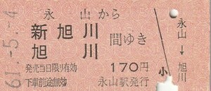 H028.宗谷本線　永山から新旭川　旭川　間ゆき　61.5.4【4015】