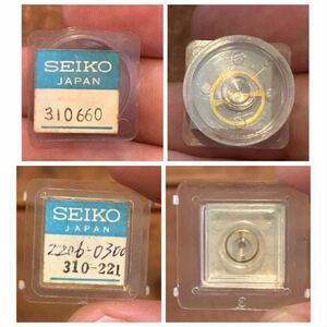 ⑤ Seiko SEIKO wristwatch parts only 2 point set ( clock parts Vintage clock parts antique old clock in dust real clock part removing for repair )