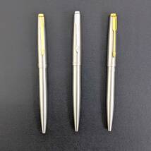 【5368】PARKER パーカー ボールペン ノック式 筆記用具 シルバーカラー ゴールドカラー イギリス ブランド ビジネス クラシック_画像2
