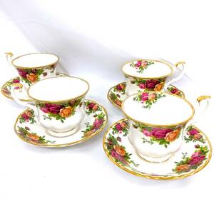 【5457】ROYAL ALBERT ロイヤルアルバート オールドカントリーローズ カップ&ソーサー ティーカップ 洋食器 茶器 アンティーク クラシック 