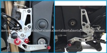 高品質モデル トライアンフ スピードトリプル 1050 バックステップ 2011～2014 ブラック_画像2
