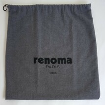 〔レノマ〕43×46cm 保存袋 巾着袋 布袋 renoma 正規品 バッグ用 グレー （0117)_画像1