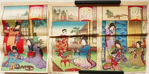 * картина в жанре укиё [... один на данный момент . 10 2 месяцев 10 2 листов ..] окраска гравюра на дереве China Tang предмет Tang .