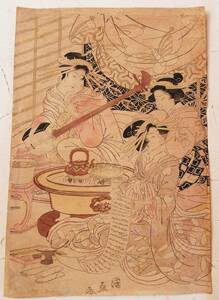 Art hand Auction ◆浮世絵『 歌川国直 美人図 』浮世絵師 古文書 中国唐物唐本, 絵画, 浮世絵, 版画, 美人画